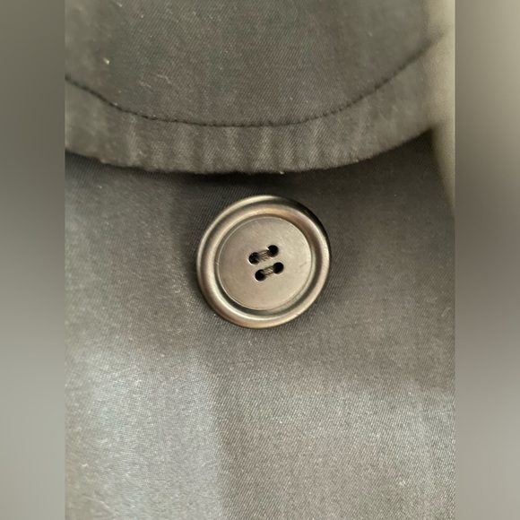 COPY - BURBERRYS VINTAGE PRE 1998 BLUE TRENCH COAT - Picture 3 of 10